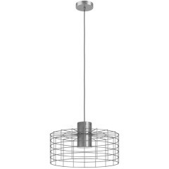 43651 Подвесной потолочный светильник (люстра) MILLIGAN, 1Х40W, E27, H1100, Ø480, сталь/цинк, белый