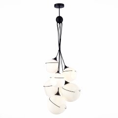 SLE103143-06 Светильник подвесной Черный/Белый E27 6*60W SATTURO SLE103143-06 Светильник подвесной Черный/Белый E27 6*60W SATTURO