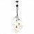 SLE103143-06 Светильник подвесной Черный/Белый E27 6*60W SATTURO