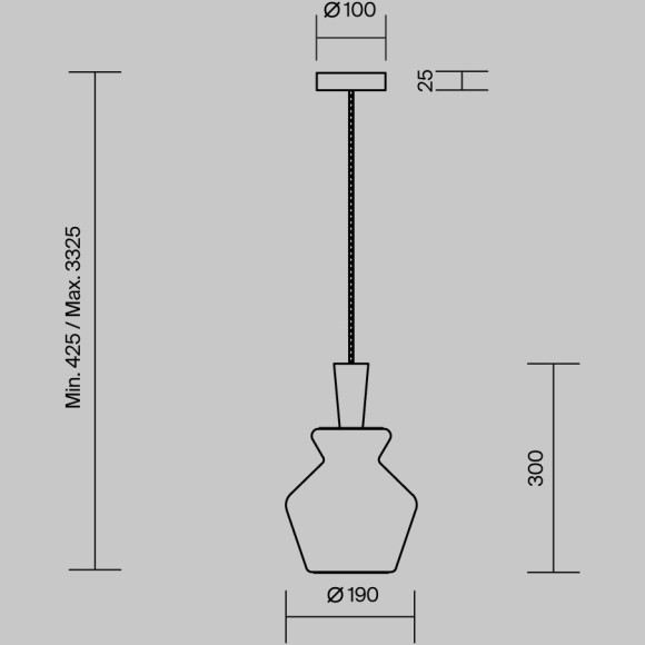 Подвесной светильник Maytoni MOD405PL-01W1