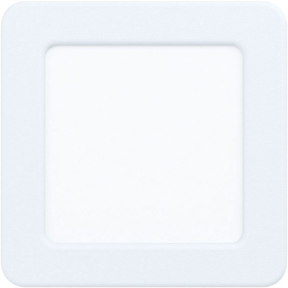 99162 Светодиодный встраиваемый светильник FUEVA 5, 5,5W (LED), 117х117, ET26, 650lm, 3000K, сталь, белый/