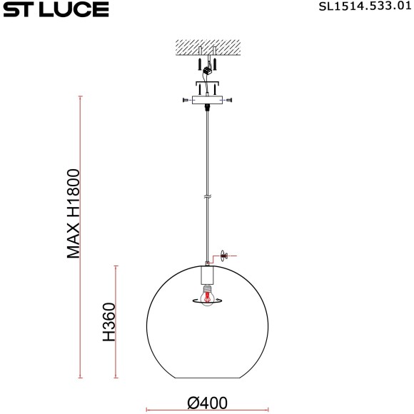 SL1514.533.01 Светильник подвесной ST-Luce Белый/Бежевый,Синий E27 1*7W VIMINI