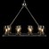 10437/760R LOFT IT CANDLELIGHT Подвесной светильник, никелевый металл, прозрачные стеклянные плафоны, 8 x E27