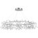 SL379.103.216 Люстра подвесная ST-Luce Серебристый/Белый LED 216*0,5W 3500K RAFINA