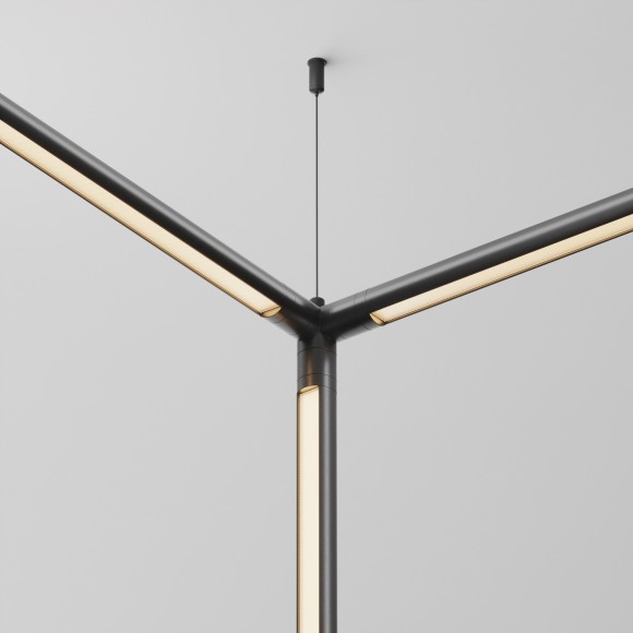 T-образный вертикальный коннектор для системы Maytoni Shelf без ввода питания CA016TC-B