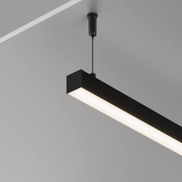 Алюминиевый профиль накладной-подвесной 25x22 (Черный, 2 м), ALM-2522-B-2M 633013