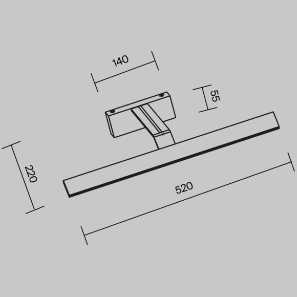 Подсветка Maytoni MIR010WL-L12B4K Подсветка Maytoni MIR010WL-L12B4K