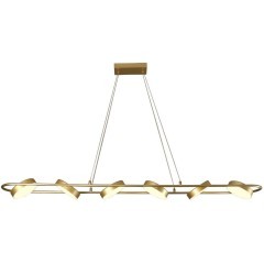 4677-6P, подвесная люстра, L1490xW190xH145/1200, LEDx90W, 3100LM, 3000-6000K, IP20, included, remote control