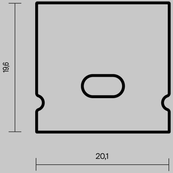 Комплект заглушек (для профиля 20×20) 2 шт., 642072 Комплект заглушек (для профиля 20×20) 2 шт., 642072