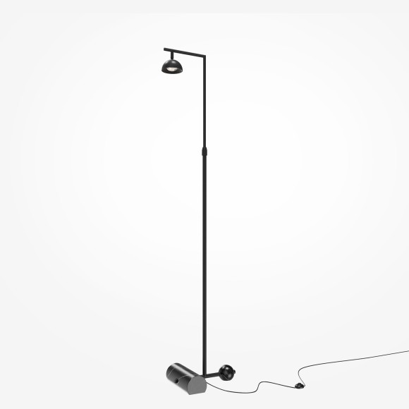 Светодиодный торшер с регулировкой высоты 1.2-2.1м и поворотным плафоном 10Вт 800лм 3000К Maytoni MOD372FL-L10B3K