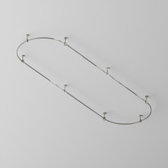 Готовая конструкция Maytoni Flarity овальная 4,5 м на жестких подвесах Short H124мм без светильников и блока питания TFC-Flar-S01-PT Готовая конструкция Maytoni Flarity овальная 4,5 м на жестких подвесах Short H124мм без светильников и блока питания TFC-Flar-S01-PT