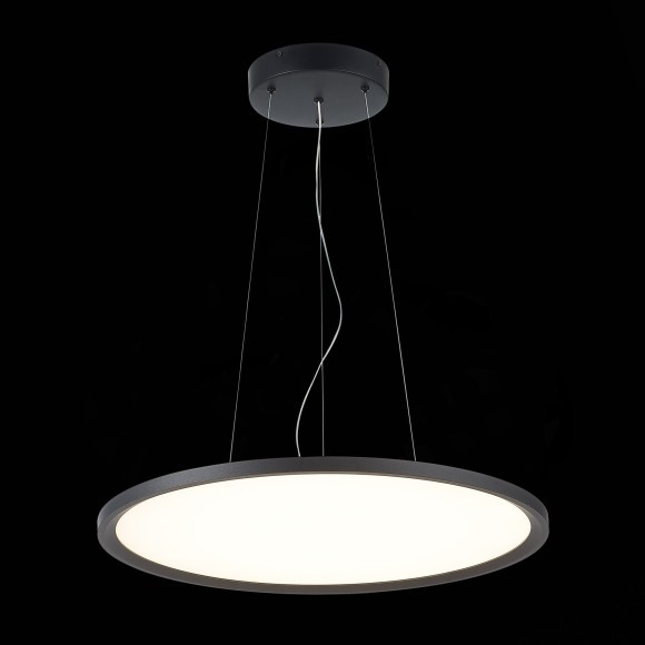 ST602.443.56 Светильник подвесной Черный LED 1*56W 4000K 5 040Lm Ra80 120 IP20 D600xH36 185-265V Подвесные светильники