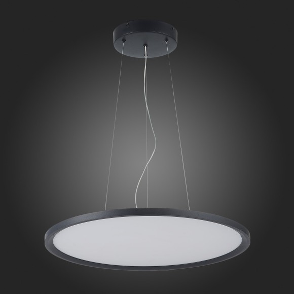 ST602.443.56 Светильник подвесной Черный LED 1*56W 4000K 5 040Lm Ra80 120 IP20 D600xH36 185-265V Подвесные светильники