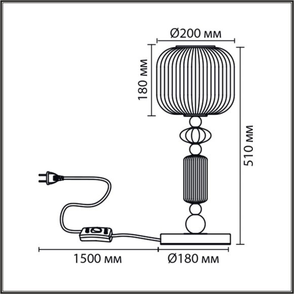 8334/1T  Настольная лампа Lumion MODERNI E27 40W 220V ALEGRA