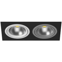 Встраиваемый светильник Lightstar i8270609 Intero 111 под лампы 2xGU10 100W Встраиваемый светильник Lightstar i8270609 Intero 111 под лампы 2xGU10 100W