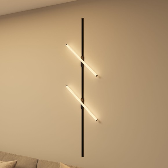 Однофазный двужильный светодиодный трековый светильник Denkirs DK6638-BK Strom 3000К 1400Лм CRI90+ 300° 15Вт