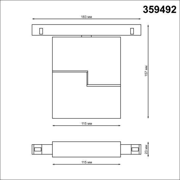 359492 Трековый светодиодный TUYA SMART светильник Novotech Flum CRI90+ 3000-6500К 800Лм 120° 10W Bluetooth Wi-Fi Алиса 359492 Трековый светодиодный TUYA SMART светильник Novotech Flum CRI90+ 3000-6500К 800Лм 120° 10W Bluetooth Wi-Fi Алиса