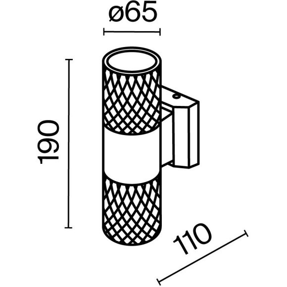 Настенный светильник (бра) Outdoor O583WL-02W