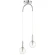 Светильник подвесной Crystal Lux LUXURY SP2 CHROME