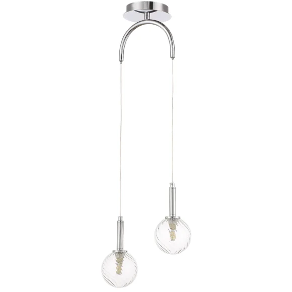 Светильник подвесной Crystal Lux LUXURY SP2 CHROME