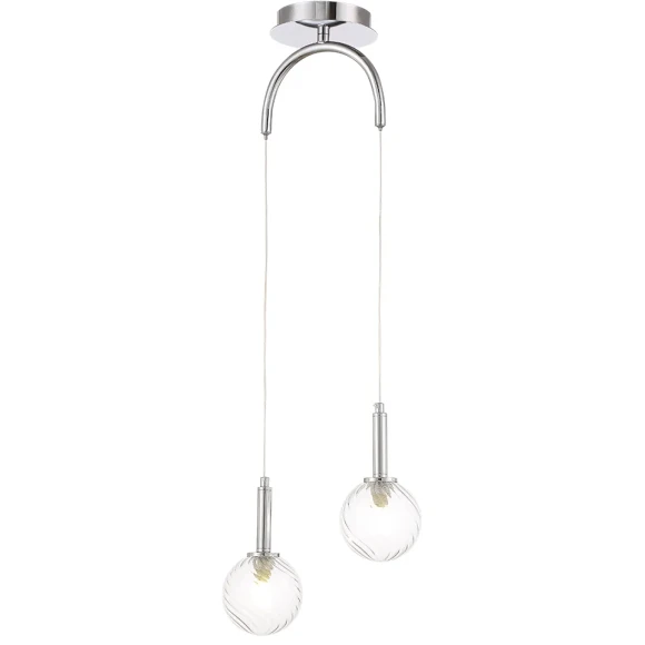Светильник подвесной Crystal Lux LUXURY SP2 CHROME