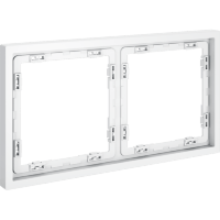 Рамка пластиковая VOLTUM S70 на 2 поста, (белый матовый)