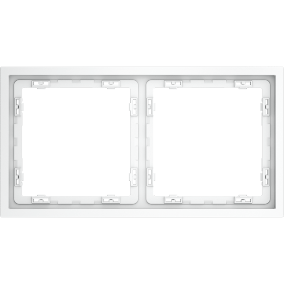 Рамка пластиковая VOLTUM S70 на 2 поста, (белый матовый)