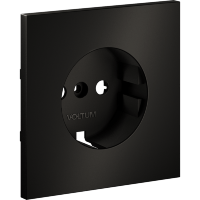 Накладка для розетки с заземлением, S70 Metal (антрацит)