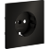 Накладка для розетки с заземлением, S70 Metal (антрацит)