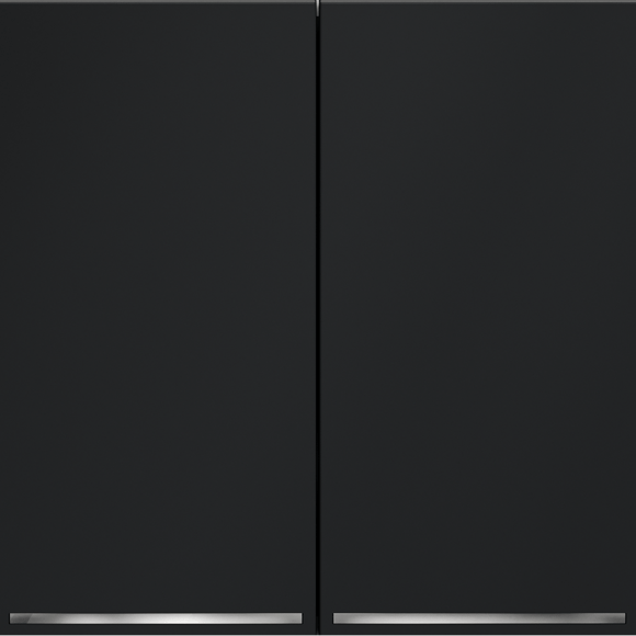 Проходной переключатель встраиваемый VOLTUM S70 двухклавишный с подсветкой 10А, (графит)