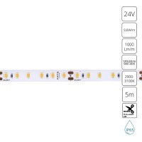 A2412008-04-3K Светодиодная лента 24В 9,6Вт/м 1000Лм/м 3000К CRI 90+ 8мм SMD2835 120шт/м 5м IP65