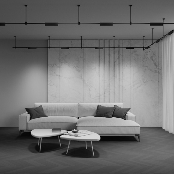 Магнитный трековый светильник Maytoni Flarity TR150-1-12W3K-M-B 3000K 580лм 12Вт