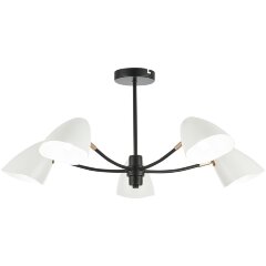 SLE103602-05 Светильник потолочный Черный, Золотой/Белый E14 5*40W SATTA SLE103602-05 Светильник потолочный Черный, Золотой/Белый E14 5*40W SATTA