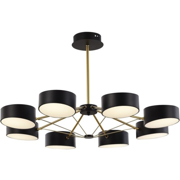 SLE6005-402-08 Светильник потолочный Черный, Золотистый/Черный LED 8*10W VALLE
