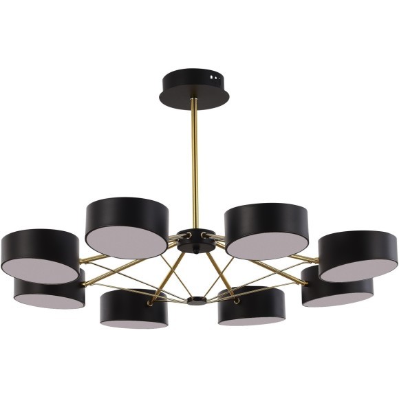 SLE6005-402-08 Светильник потолочный Черный, Золотистый/Черный LED 8*10W VALLE