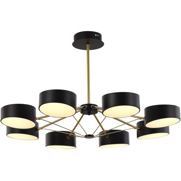 SLE6005-402-08 Светильник потолочный Черный, Золотистый/Черный LED 8*10W VALLE