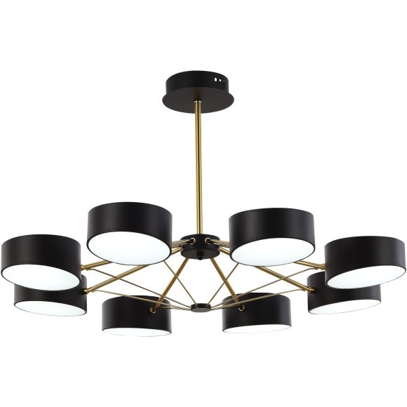 SLE6005-402-08 Светильник потолочный Черный, Золотистый/Черный LED 8*10W VALLE