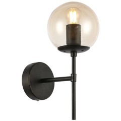 SLE154901-01 Светильник настенный Черный/Янтарный E27 1*40W LACOTTA SLE154901-01 Светильник настенный Черный/Янтарный E27 1*40W LACOTTA