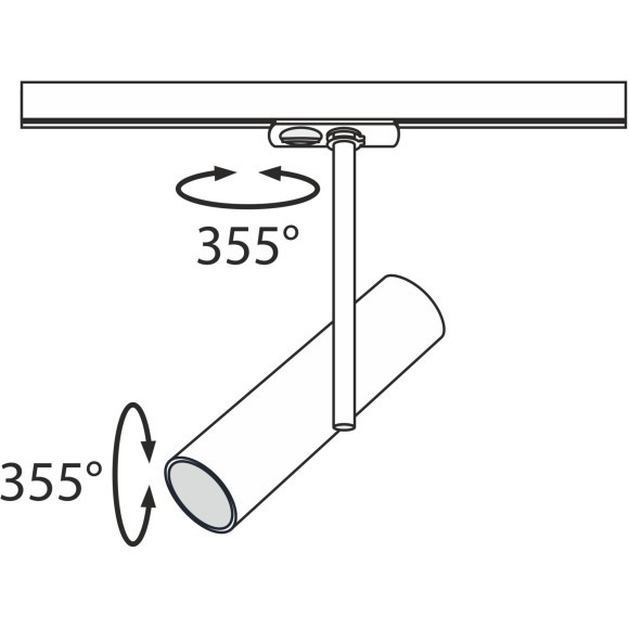 Однофазный двужильный трековый светильник Maytoni Unity TR005-1-GU10-W Elti под сменную лампу GU10 Однофазный двужильный трековый светильник Maytoni Unity TR005-1-GU10-W Elti под сменную лампу GU10