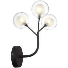 SL376.401.03 Бра ST-Luce Черный/Прозрачный, Белый G4 LED 3*2W - DEMELE