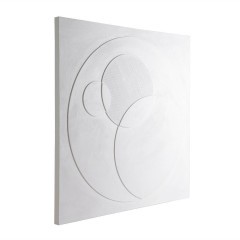 423132 BESERAH Картина на холсте L1000, H1000, B37, деревянный подрамник, белый 423132 BESERAH Картина на холсте L1000, H1000, B37, деревянный подрамник, белый