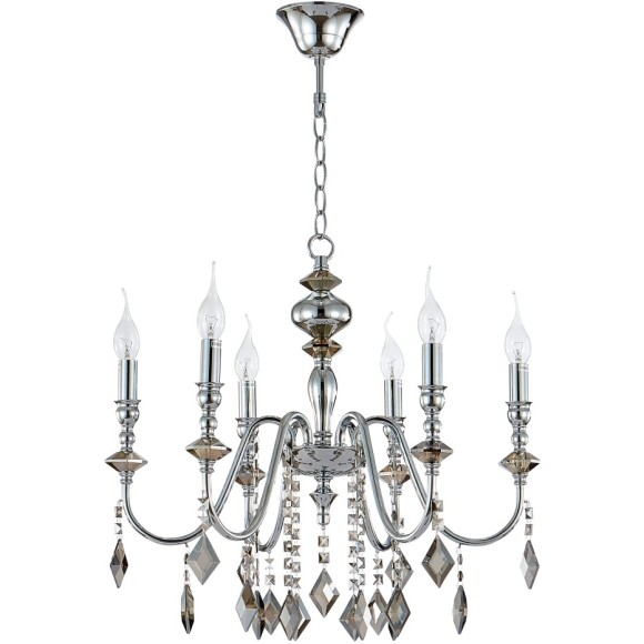 Люстра Crystal Lux MERCEDES SP6 CHROME/SMOKE