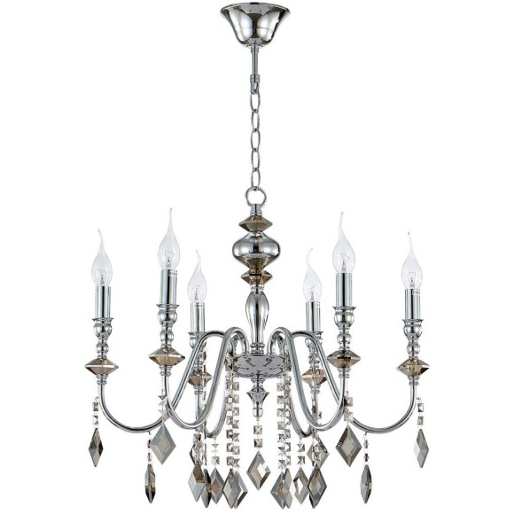 Люстра Crystal Lux MERCEDES SP6 CHROME/SMOKE
