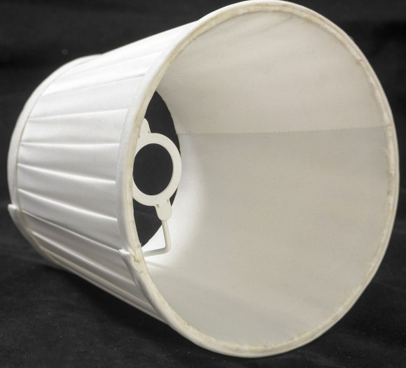 SY104092 Lussole Настольная лампа коричневая с белым тканевым плафоном, E14, 1 x 40 Вт, Ø340 мм