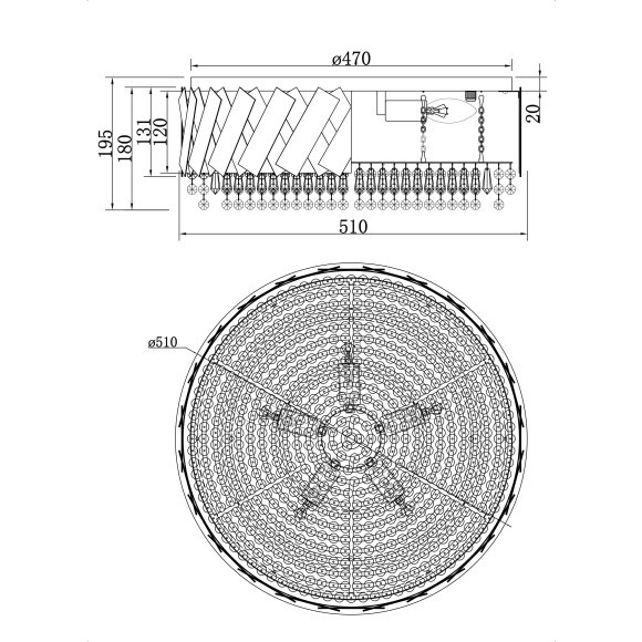 Люстра потолочная Maytoni MOD017CL-05BS Artistico под лампы 5xE14 60W