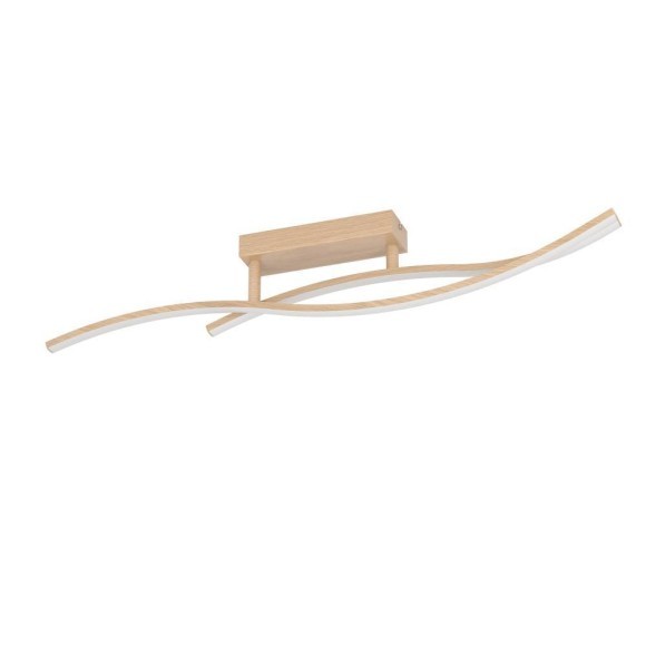 901211 EGLO GRISOLIA Светодиодный потолочный светильник, 12Вт, 1500Лм, 4000К, пластик/сталь, белый/коричневый