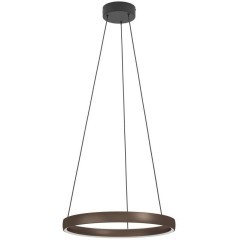 390451 Светодиодный подвес с регулировкой цветовой температуры TRABUCO, 2X25W(LED), Ø550, 2200-6500K, 4800lm, алюминий, сталь, черный, коричневый, бел