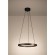 Подвесной светильник EGLO TRABUCO 390451, встроенный LED 2200-6500К, регулируемый цвет света, подключение 220В, диаметр 550 мм, высота 1500 мм, черный и коричневый корпус, белый пластиковый плафон