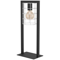 43665 Настольная лампа JUBILY, 1Х40W, E27, L220, B145, H535, сталь/цинк, черный/оцинкованный