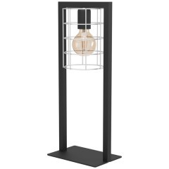 43665 Настольная лампа JUBILY, 1Х40W, E27, L220, B145, H535, сталь/цинк, черный/оцинкованный 43665 Настольная лампа JUBILY, 1Х40W, E27, L220, B145, H535, сталь/цинк, черный/оцинкованный